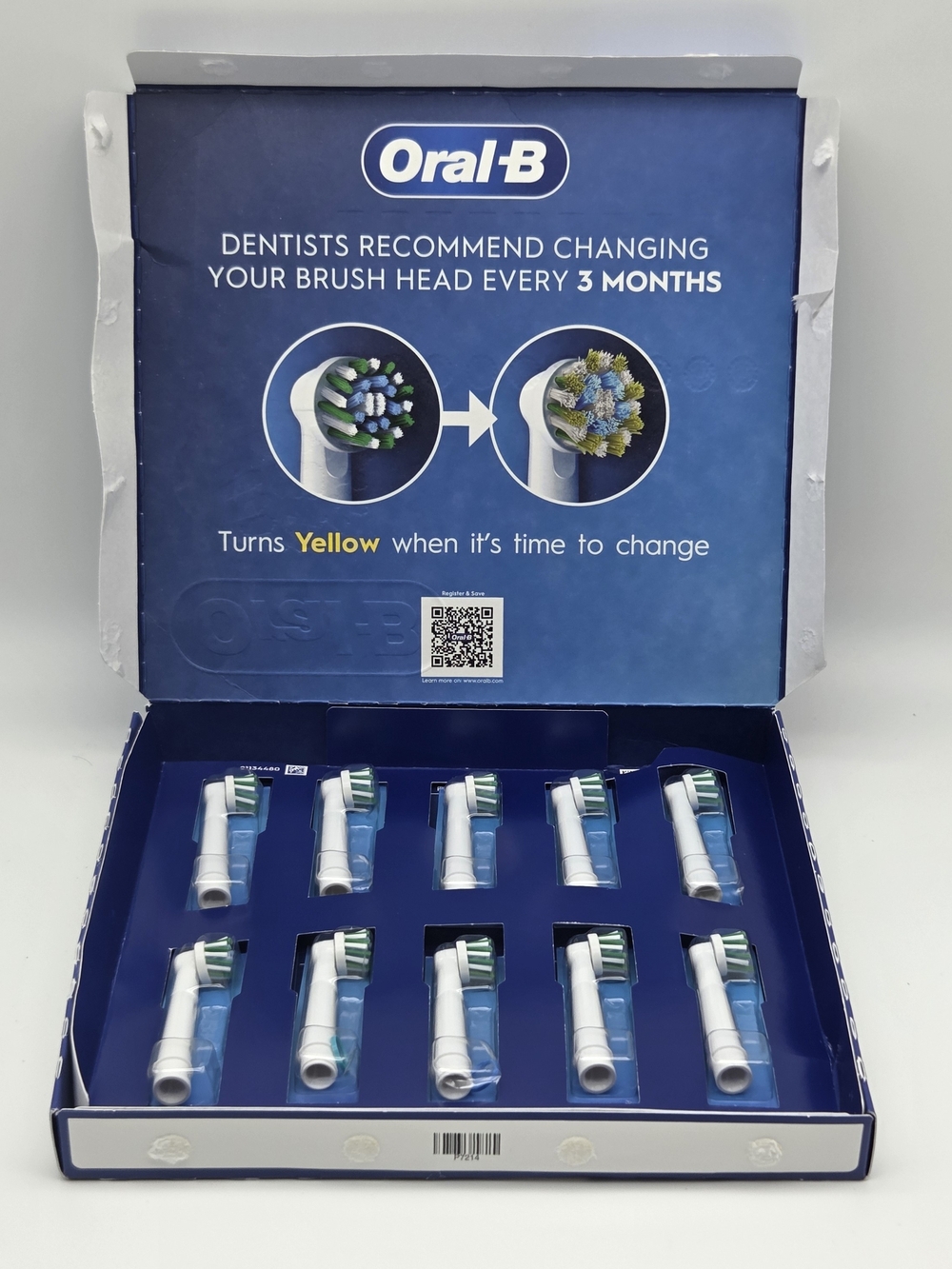 Oral-B Replacement Brush Heads CrossAction X 10 Pack